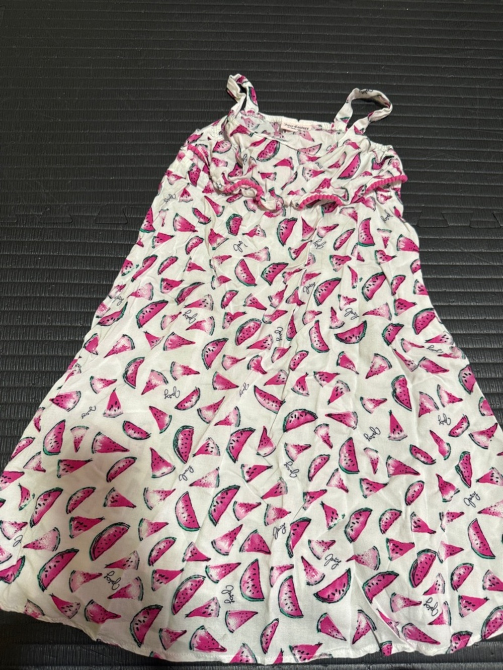 Juicy Couture White Dress with Pink Watermelon Print